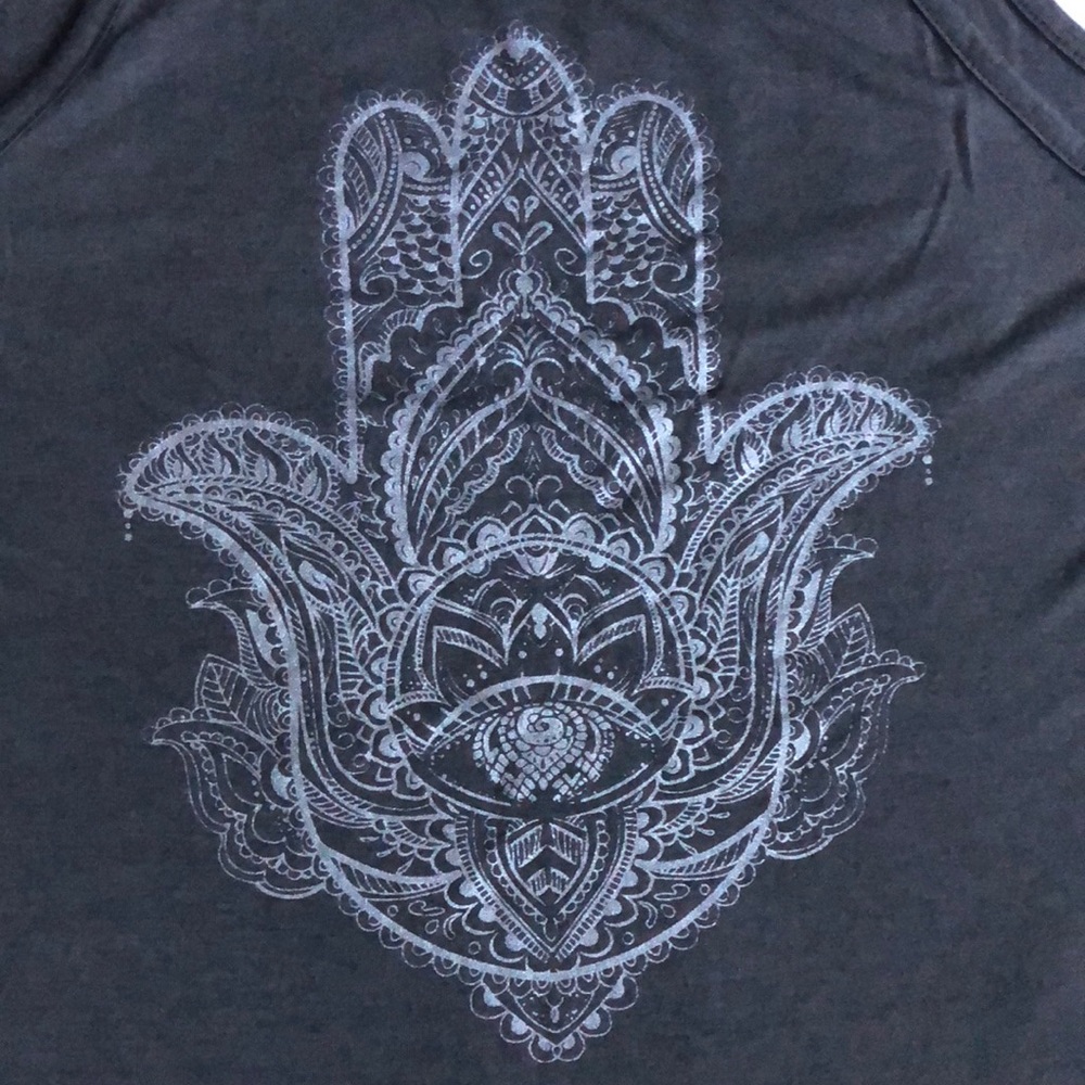 Hamsa Grey Tank - Picture 2 of 4